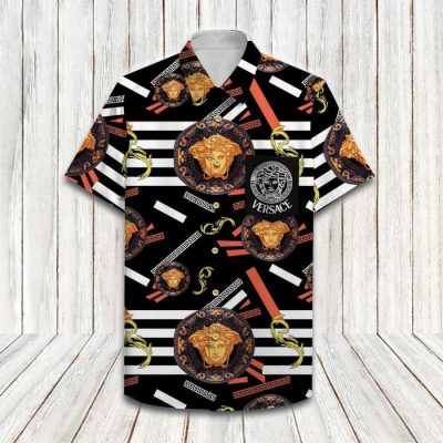 Versace Luxury Hawaiian Shirt & Short Set Mura1229