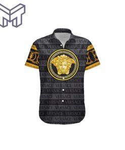 Versace shirt Versace Hawaiian Shirt button shirt