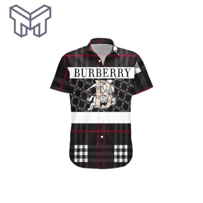 burberry hawaiian shirt button shirt–Mura19721