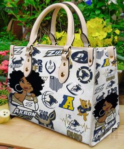 Akron Zips Leather Handbag