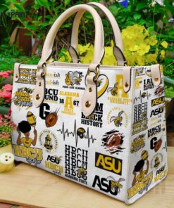 Alabama State Hornets 1 Leather Handbag For Women Gift