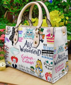 Alice in Wonderland Leather Handbag Gift For Women