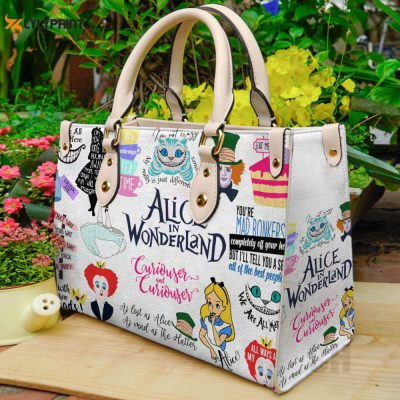 Alice in Wonderland Leather Handbag Gift For Women