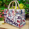 Arizona Wildcats Leather Handbag For Women Gift