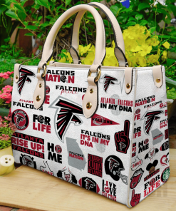 Atlanta Falcons Leather Hand Bag For Women Gift