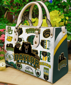 Baylor Bears Leather Handbag For Women Gift