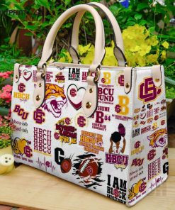 Bethune-Cookman Wildcats Leather Handbag For Women Gift