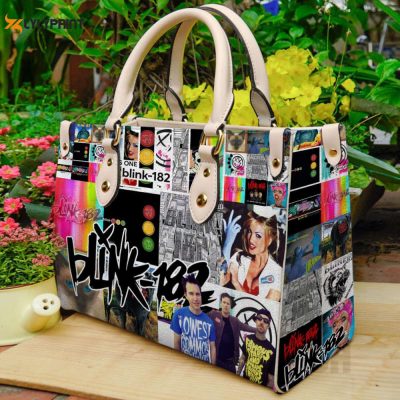 Blink 182 Leather Handbag For Women Gift Type01