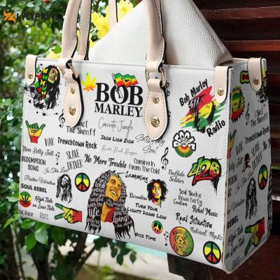 Bob Marley Leather Handbag For Women Gift