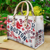 Boston Red Sox Leather Hand Bag For Women Gift