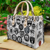 Brooklyn Nets 2 Leather Bag For Women Gift