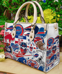 Buffalo Bills lover Leather Hand Bag For Women Gift