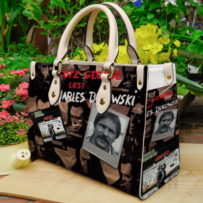 Charles Bukowski Leather Hand Bag For Women Gift