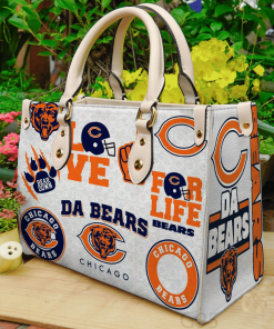 Chicago Bears Leather Bag For Women Gift