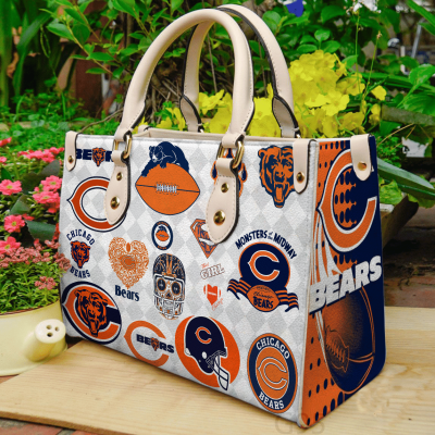 Chicago Bears Leather HandBag For Women Gift