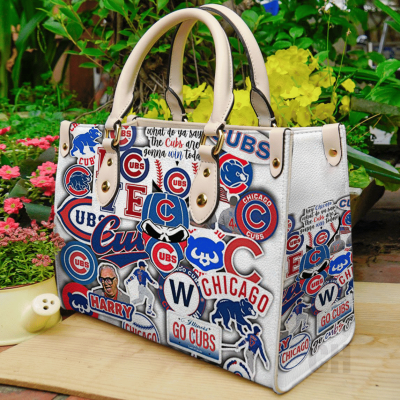 Chicago Cubs Leather Hand Bag For Women Gift