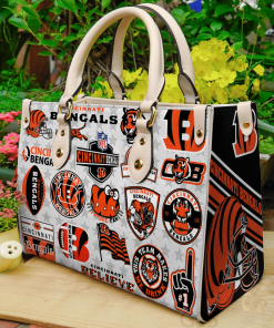 Cincinnati Bengals Leather Bag For Women Gift Type01