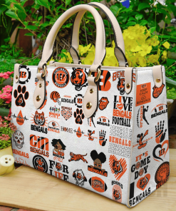 Cincinnati Bengals lover Leather Bag For Women Gift