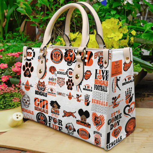 Cincinnati Bengals lover Leather Bag For Women Gift