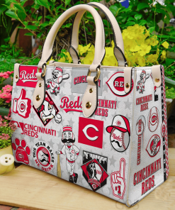 Cincinnati Reds Leather Bag For Women Gift Type02