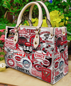 Cincinnati Reds Leather Bag For Women Gift Type03