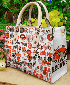 Cleveland Browns Leather HandBag For Women Gift