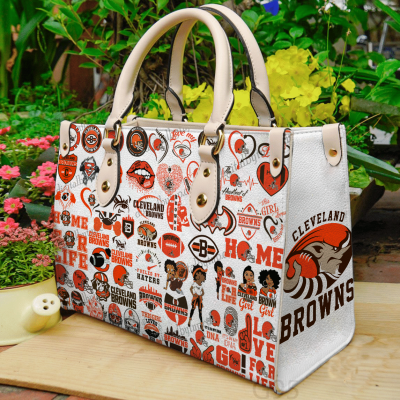 Cleveland Browns Leather HandBag For Women Gift