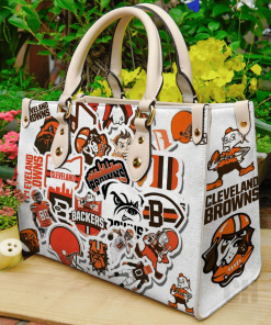 Cleveland Browns Leather Hand Bag For Women Gift