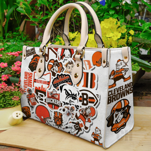 Cleveland Browns Leather Hand Bag For Women Gift