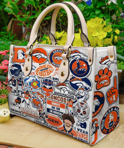 Denver Broncos Leather Hand Bag For Women Gift