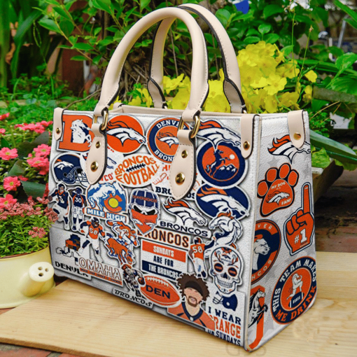 Denver Broncos Leather Hand Bag For Women Gift