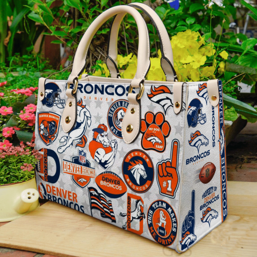 Denver Broncos Leather Bag For Women Gift