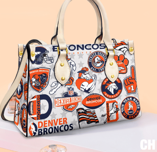 Denver Broncos Leather Hand Bag For Women Gift