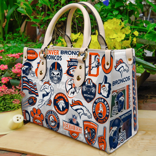 Denver Broncos Leather Bag For Women Gift Type01