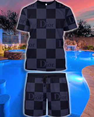 Dior Combo Unisex T-Shirt & Short Limited Luxury Outfit Mura1007