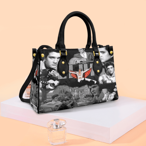 Elvis Presley White Leather Bag For Women Gift Type01