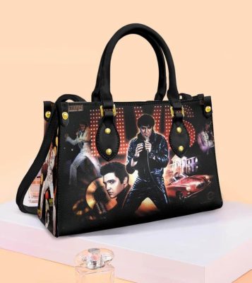 Elvis Presley White Leather Bag For Women Gift Type02