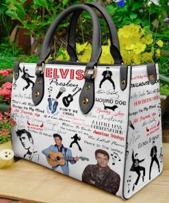 Elvis Presley Black Leather Bag For Women Gift Type05