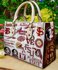 Florida State Leather Bag For Women Gift Type01