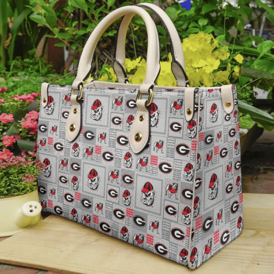 Georgia Bulldog Leather Bag For Women Gift