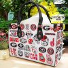 Georgia Bulldogs Leather Bag For Women Gift Type01