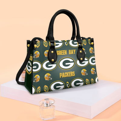 Green Bay Packers Black Leather Bag  For Women Gift