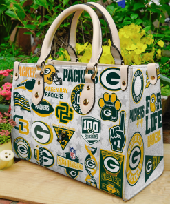 Green Bay Packers Leather HandBag For Women Gift Type01