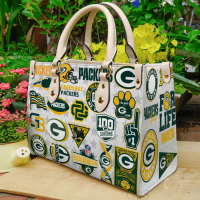 Green Bay Packers Leather HandBag For Women Gift Type01