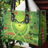 Grinch Leather Handbag For Women Gift