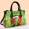 Grinch Leather HandBag For Women Gift