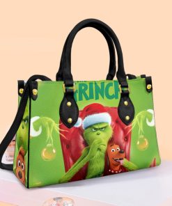 Grinch Leather HandBag For Women Gift