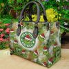 Grinch Love Leather Handbag