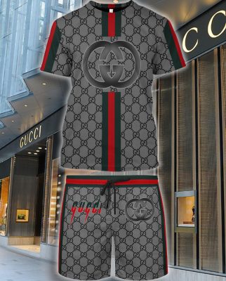 Gucci Combo Unisex T-Shirt & Short Limited Luxury Outfit Mura1005