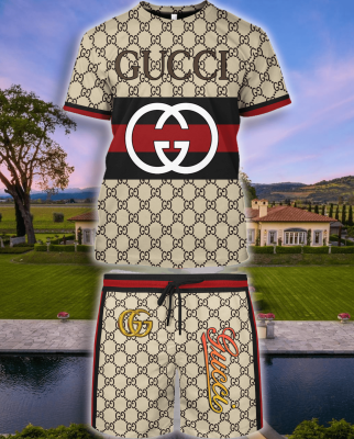 Gucci Combo Unisex T-Shirt & Short Limited Luxury Outfit Mura1009